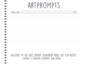 'artprompts.org' screenshot