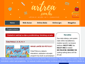'artrea.com.hr' screenshot