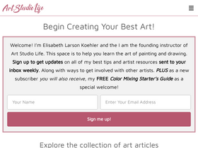'artstudiolife.com' screenshot