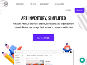 'artworkarchive.com' screenshot