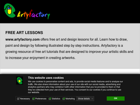 'artyfactory.com' screenshot