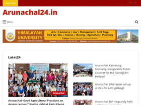 'arunachal24.in' screenshot