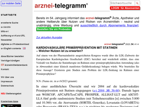 'arznei-telegramm.de' screenshot