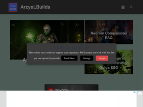 'arzyelbuilds.com' screenshot