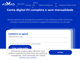 'asaas.com' screenshot