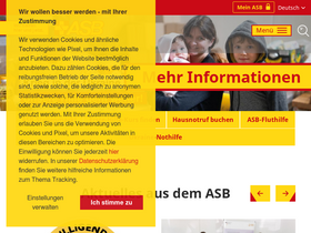 'asb.de' screenshot