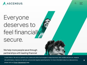 'ascensus.com' screenshot
