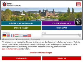 'aschaffenburg.de' screenshot