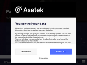'asetek.com' screenshot