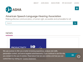 'asha.org' screenshot