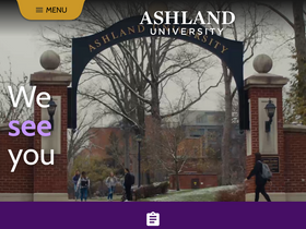 'ashland.edu' screenshot