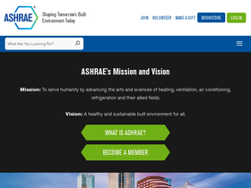 'ashrae.org' screenshot