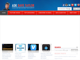 'askdavetaylor.com' screenshot