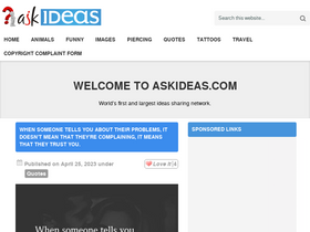 'askideas.com' screenshot