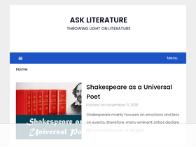 'askliterature.com' screenshot