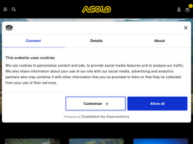 'asolo.com' screenshot