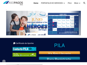 'asopagos.com' screenshot