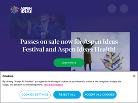 'aspenideas.org' screenshot