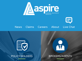 'aspiregeneral.com' screenshot