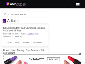 'aspsnippets.com' screenshot
