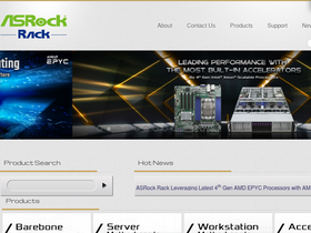 'asrockrack.com' screenshot