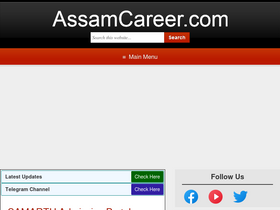 'assamcareer.com' screenshot