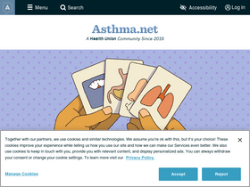 'asthma.net' screenshot