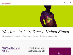 'astrazeneca-us.com' screenshot