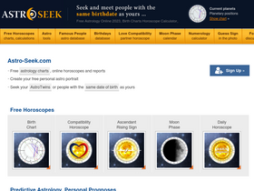 'astro-seek.com' screenshot