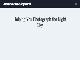 'astrobackyard.com' screenshot