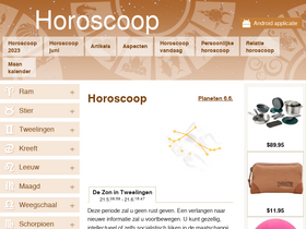 'astrohoroscoop.nl' screenshot