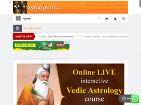 'astrojyoti.com' screenshot