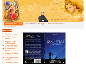 'astrologerpanditji.com' screenshot