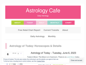 'astrologycafe.com' screenshot