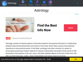 'astrologyk.com' screenshot
