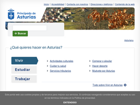 'asturias.es' screenshot