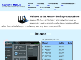 'asuswrt-merlin.net' screenshot