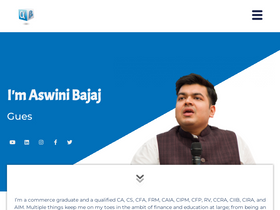 'aswinibajaj.com' screenshot
