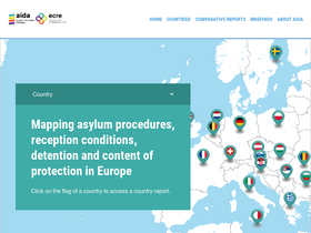 'asylumineurope.org' screenshot