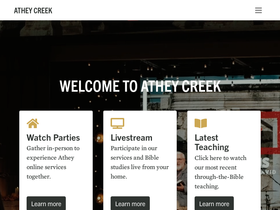 'atheycreek.com' screenshot