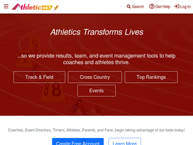 'athletic.net' screenshot