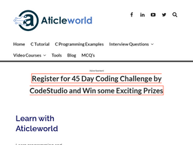 'aticleworld.com' screenshot