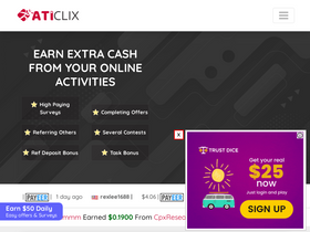 'aticlix.net' screenshot