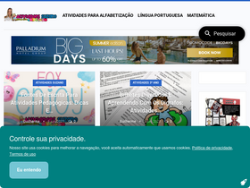 'atividadespedagogicasuzano.com.br' screenshot