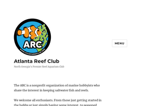 'atlantareefclub.org' screenshot