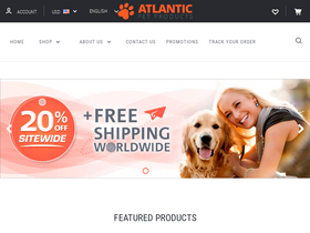 'atlanticpetproducts.com' screenshot