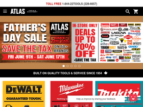 'atlas-machinery.com' screenshot