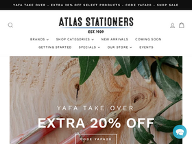 'atlasstationers.com' screenshot