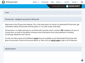 'atlauncher.com' screenshot