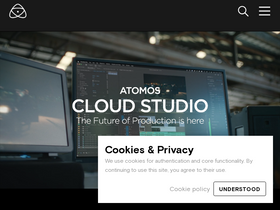'atomos.com' screenshot
